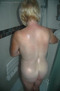 wet and soapy in the shower washing my cunt