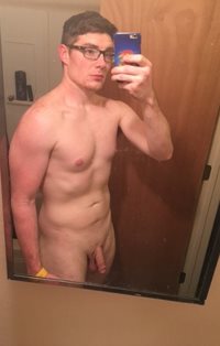 Post workout naked picture